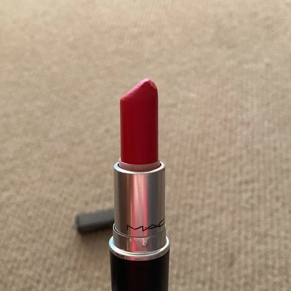 Mac Retro Matte Lipstick 702 Dangerous Red Full Size Swatched Like New with Box